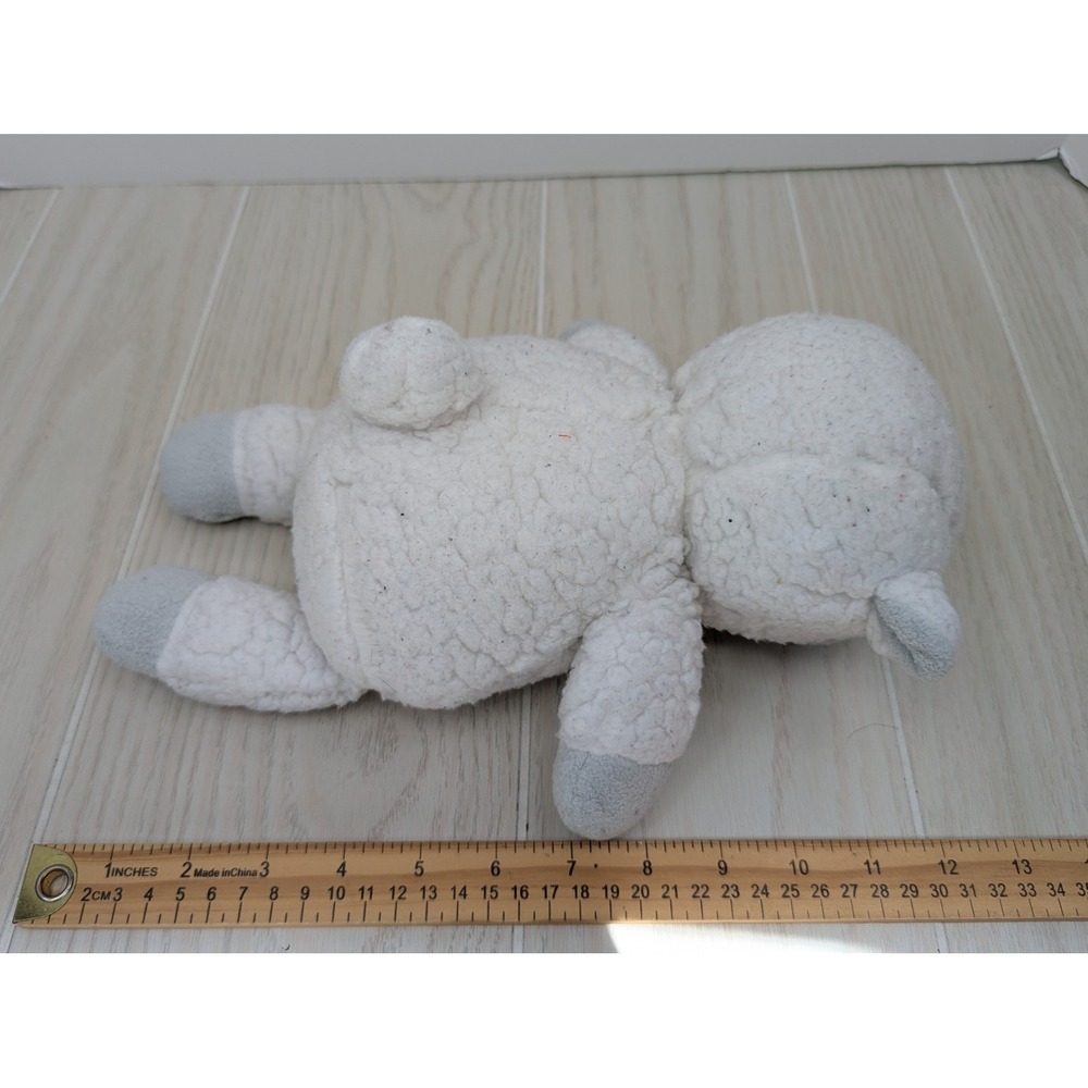 Target Lamb Plush Stuffed Animal White Grey Sherpa Fleece READ - Picture 2 of 9
